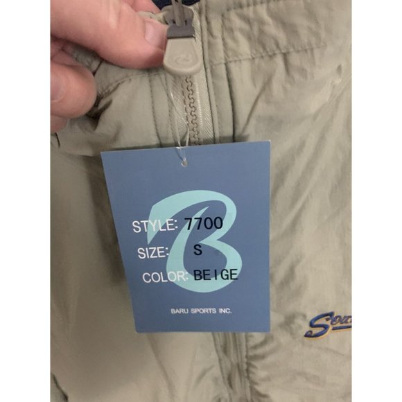 Baru Sports Beige Men’s S NWT Full Zip Jacket Coat - Picture 5 of 7